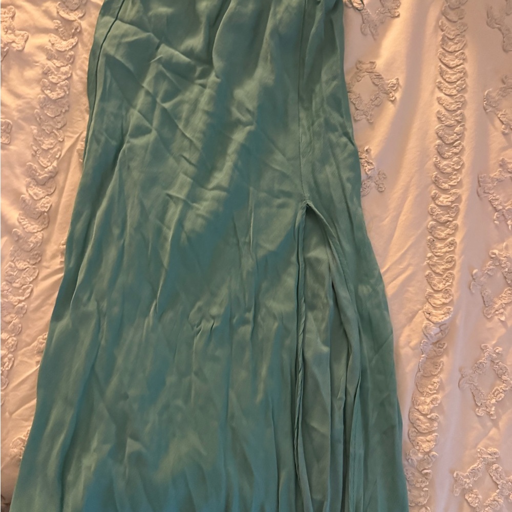 Zara Teal Maxi Skirt